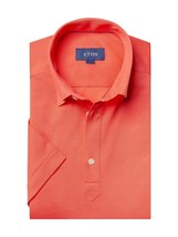Eton Men&#39;s Contemporary-Fit Pique Polo in Pink/Red-Size 2XL - $89.88