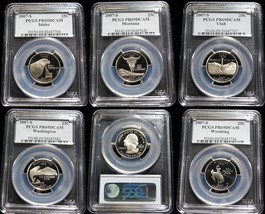 5 2007-S Pcgs PR69 Deep Camo State Quarters - £37.15 GBP