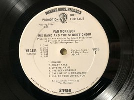1970 Van Morrison His Band &amp; Street ChoirLP Warner Bros ‎WS 1844 VG+/VG+ PROMO - £71.21 GBP