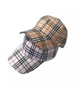Plaid Stripes Baseball Cap Fashion Designer Outdoor Summer Adjustable ca... - £11.04 GBP+
