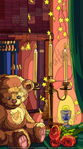 Whimsical Teddy Phone Wallpaper Art - $2.49