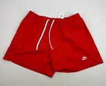 Nike Sportswear Woven Lined Flow Shorts 6&quot; Athletic Shorts Sz 2XL Red DM... - $29.55