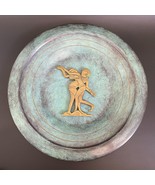 Vintage Israel Brass Verdigris Enamel Egyptian Dancers Relief 12⅝&quot; Wall ... - £89.91 GBP