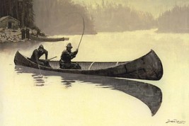 Trout Fishing in Canada Frederic Remington Western Giclee Art Print + Ships Free - £30.68 GBP+