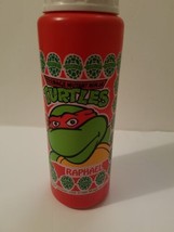 Vintage 1990 Teenage Mutant Ninja Turtles TMNT Red Water Bottle W/ Straw Raphael - £19.49 GBP