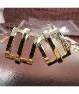 Vintage gold tone stud earrings - €11,66 EUR