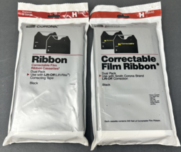 Lot of 2 Smith Corona Typewriter Black Correctable Film Ribbon Duo Pack ... - $267.29 MXN