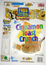 2004 Empty Cinnamon Toast Crunch Looney Tunes 14OZ Cereal Box SKU U198/86 - £15.18 GBP
