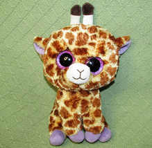 Ty B EAN Ie Boos Safari Giraffe 10" Plush Stuffed Animal Purple Glitter Eyes 2014 - $12.60