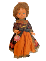 Vintage German Bavarian Trachten Puppen Costume Celluloid Doll With Original Tag - £21.78 GBP