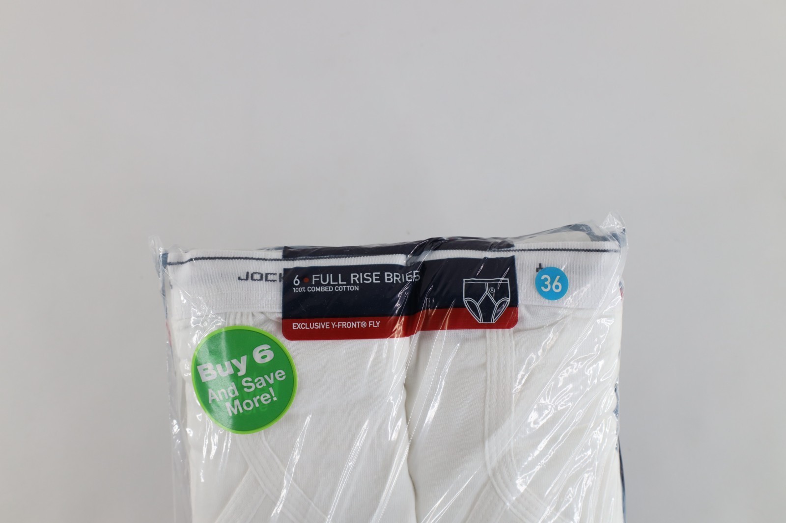 Deadstock Vtg Y2K 2006 Jockey Mens 36 6 Pack Y Front Full Rise Briefs Underwear Item image 2