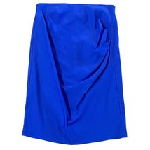 Grace Karin Blue Ruched Knee Length Stretch Pencil Skirt Size Medium - £21.13 GBP