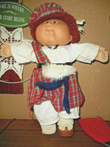 Cabbage Patch Girl 1978-1982 Red/Brown Hair Brown Eyes Scottish Outfit Mcm Vtg - £111.48 GBP