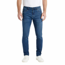 Kenneth Cole Men&#39;s Straight Fit Stretch Denim Jeans, BLUE, 44 X 32 - £30.85 GBP