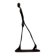 Statue sculpture homme marcheur par Giacometti réplique bronze véritable... - $92.82