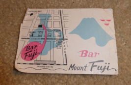 Vintage 1950s Advertising Trade Card Tokyo Japan Mount Fuji Bar - $24.75
