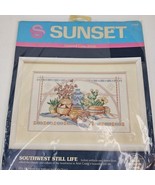 Vintage Sunset Counted Cross Stitch Kit 13550 SOUTHWEST STILL LIFE Deser... - £14.42 GBP