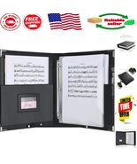 Modern Black Sheet Music Folder - Waterproof 15 Pocket A4 Binder with Strap - $1,013.73 MXN