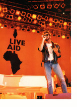 George Michael Michael Damian teen magazine pinup clipping Live Aid show... - $3.50