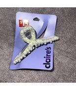 Claire’s Pearl Loop Hair Claw Clip Elegant Faux Pearl Design Cream White... - $13.87 CAD