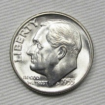 1955-S Roosevelt Dime GEM++ UNC Coin AD838 - £18.95 GBP