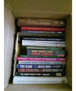 Random Theology/Christian Book Lot (Box Size 12x10x8) May Accept Best Of... - $30.73
