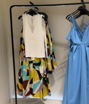ZARA BNWT 2025. MULTICOLOURED ARTY PRINT MIDI SKIRT COTTON. 2183/079/330 - $94.14
