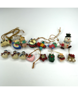 Cute Lot Of 15 Miniature Christmas Ornaments Drum Angel Airplane Mice Etc - £4.68 GBP