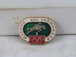 1980 Moscow Summer Olympics Pin - Equestrian Event - Stamped Pin - £11.79 GBP