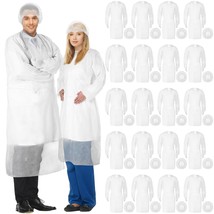 Xuhal 50 Set Disposable Isolation Gowns Set Ppe Gowns Disposable And Non... - £38.39 GBP