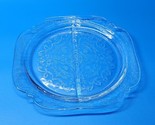 Vintage Indiana Glass Recollection Clear 10¼” Divided Grill Plate - SHIP... - £14.96 GBP