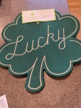 St. Patrick&#39;s Day Lucky Irish Shamrock Laser Cut 16&quot; Felt Placemats Set ... - £21.00 GBP