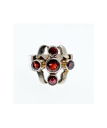 VINTAGE 925 STERLING SILVER SPESSARTINE RING SIZE 6.5 - $60.45