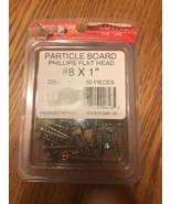 Particle Board Phillips Flat Head #8X1” 50 Pièces Ships N 24h - $10.83 CAD