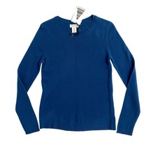 Adrienne Vittadini Cashmere Blue Crewneck Sweater SZ S NWT - £64.32 GBP