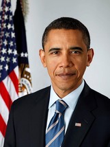 Official Portrait Of President Barack Obama Photograph - Historical, Gloss - £35.58 GBP