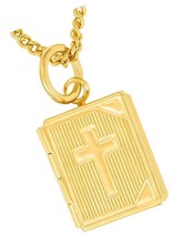 Bible Locket Necklace That Holds Pictures - - £86.35 GBP