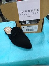 Journee Collection Womens Kessie Slip Ons Size 8, Black 078ae - £12.99 GBP