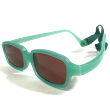 Miraflex Sunglasses NEW BABY 2 Green Rectangular Frames with Red Lenses - $65.26