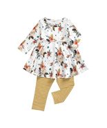 Aimaopao Toddler Girls Red Floral Tunic Top &amp; Pants Set Size 6T - €3,44 EUR