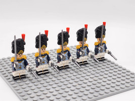 Officers of the French Old Guard Grenadiers The Napoleonic Wars 5pcs Minifigures - £11.44 GBP