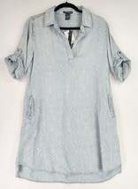 Chelsea &amp; Theodore Dress Womens Medium Blue Soft Tencel Mom Cottage Core... - £26.96 GBP