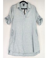 Chelsea &amp; Theodore Dress Womens Medium Blue Soft Tencel Mom Cottage Core... - £26.53 GBP