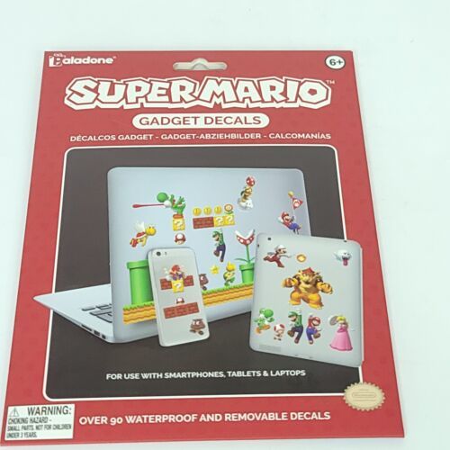 Nintendo Super Mario Bros Removable Waterproof Gadget Decal Stickers 90+... - $19.79