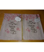 2 HALLMARK PRETTY WITTY &quot;DON&#39;T WORRY BOYS-WE&#39;VE GOT THIS&quot; COTTON TOWELS-... - €9,69 EUR