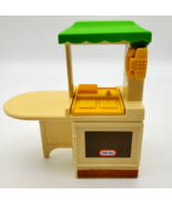Vintage Little Tikes Kitchen Island Dollhouse Size Pretend Phone Clock G... - £6.90 GBP
