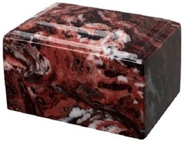 Small/Keepsake 2 Cubic Inch Firerock Tuscany Cultured Marble Cremation Urn - £136.91 GBP