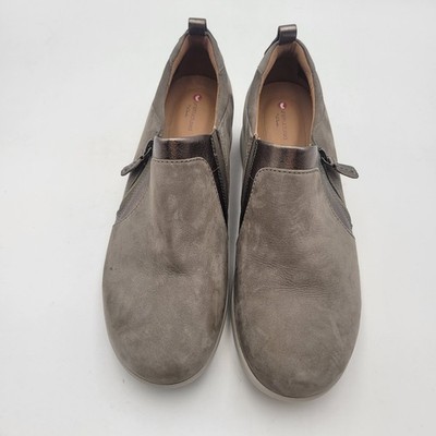 Clarks unstructured Side-Zip Slip-On Shoes Un.Adorn Zip Taupe 8.5 M Item image 5