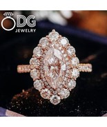 IGI Certified 2.0 CT Marquise Cut Lab Grown Cluster Diamond Engagement R... - $1,651.00