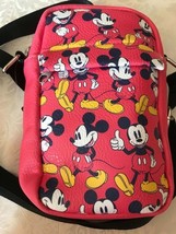 Buckle Down Disney Mickey Mouse Dk Rose Pink Crossbody Wallet Shoulder Bag Nwt - £21.63 GBP